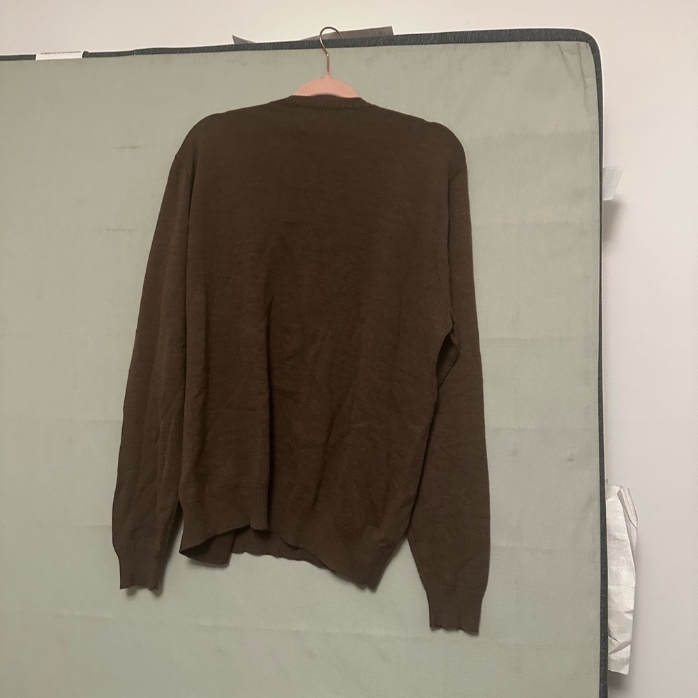 Polo Ralph Lauren Brown 100% Merino Wool Vneck Sweater Men XL
Condition 8/10 - Picture 7 of 8